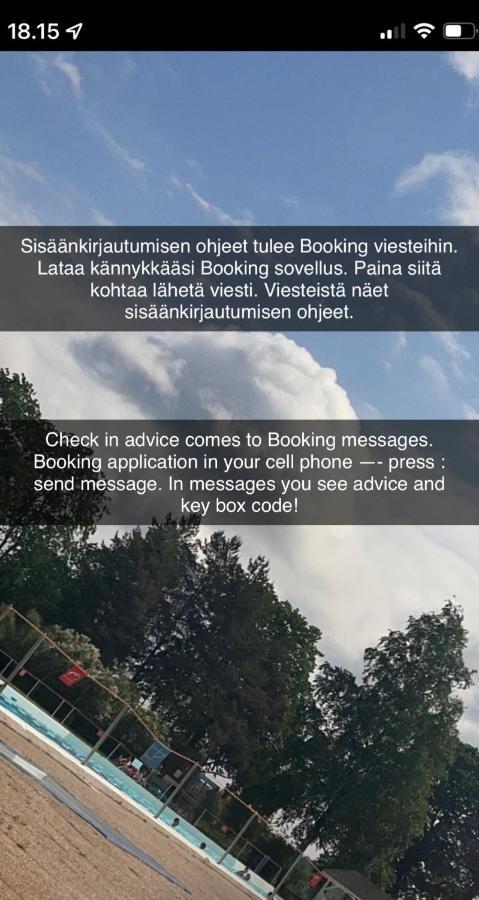 Apartamento Yksio Kilometri Jokirannasta Forilta Turku Exterior foto